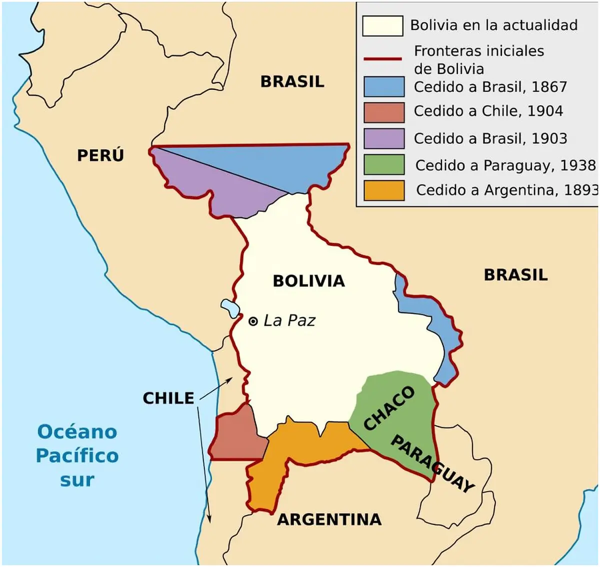 Pérdidas territoriales de Bolivia